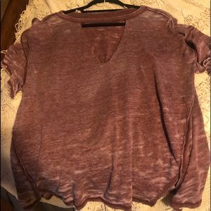 Free People Red T-Shirt